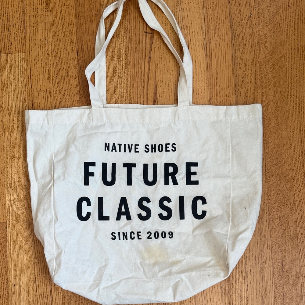 Native Shoes Cream Canvas Tote